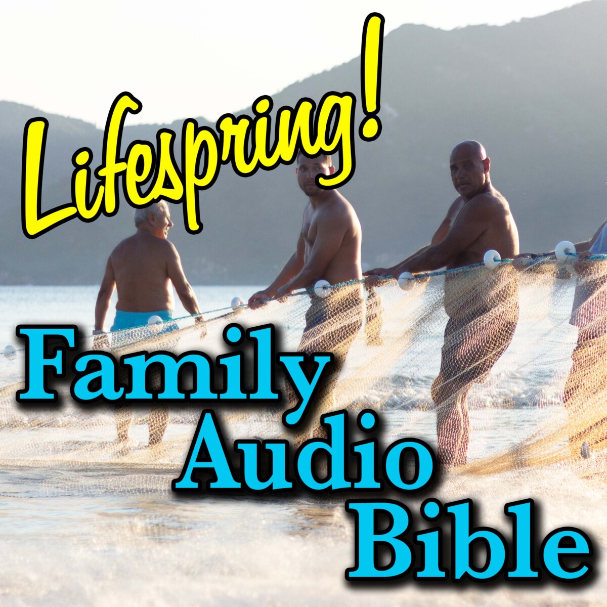 S12E145Art3000-men pulling in a fishing net