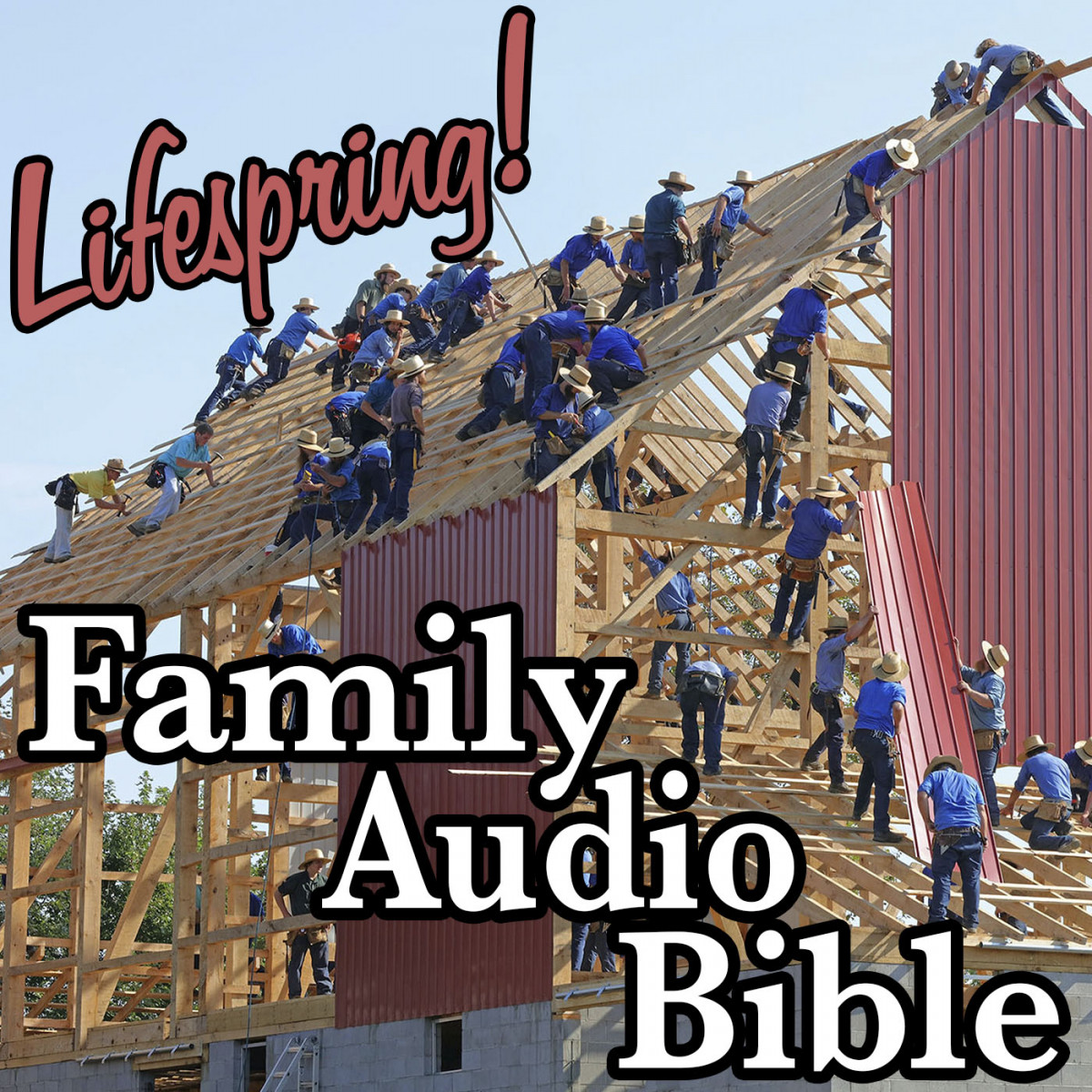 S12E354Art1400-amish barn raising