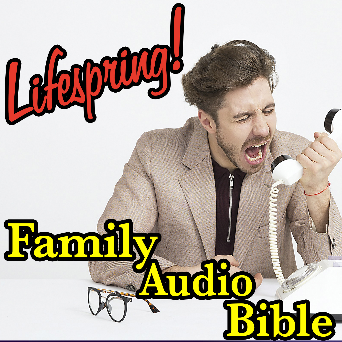 S132E055Art1400-man yelling into telephone