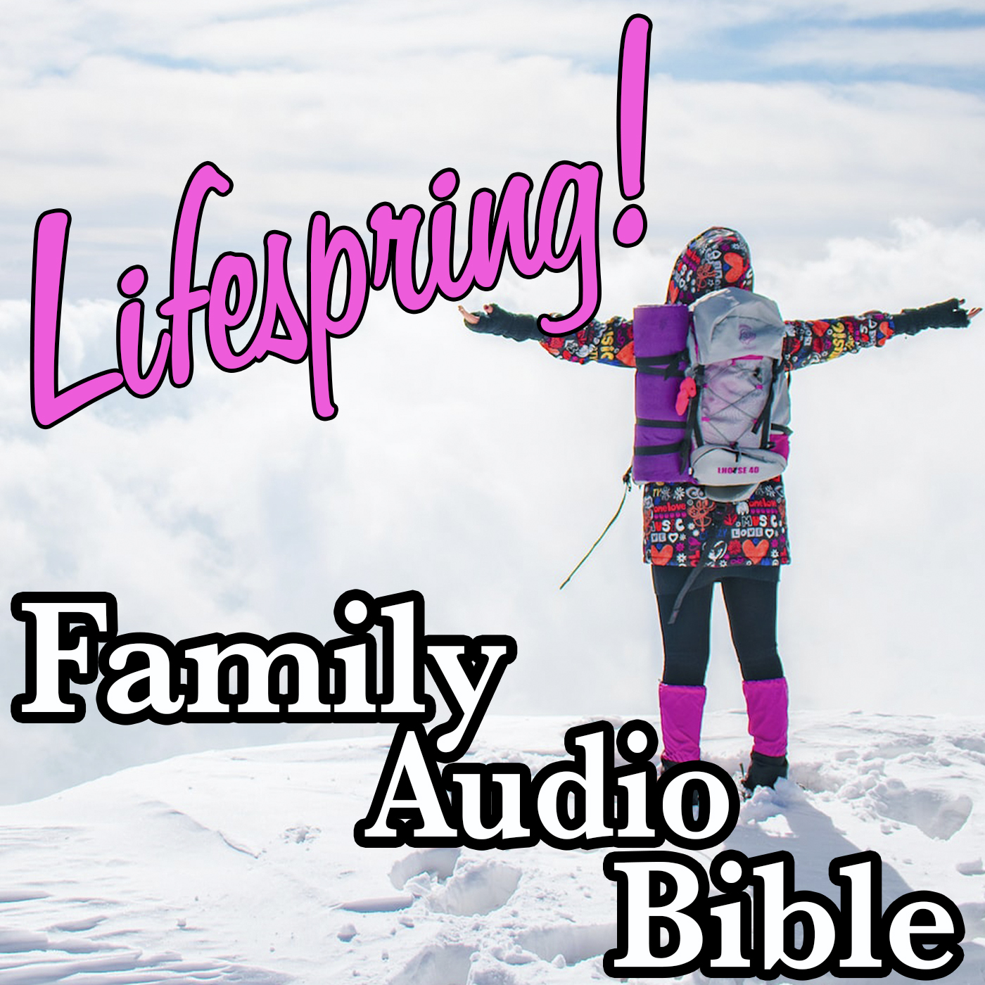 S132E064Art1400-standing on snowy mountain peak