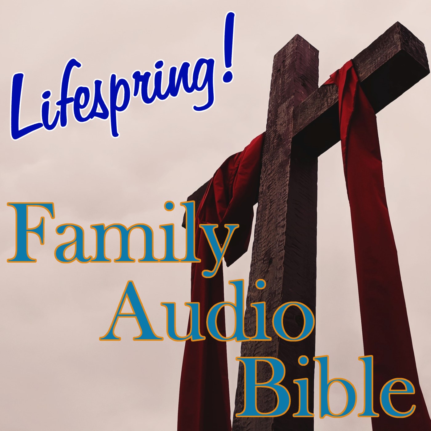 S13E098ArtSWS1400-cross with red cloth draped