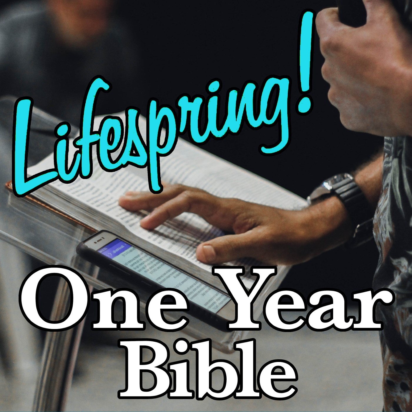 S13E232ArtSW1400-person with bible on pulpit