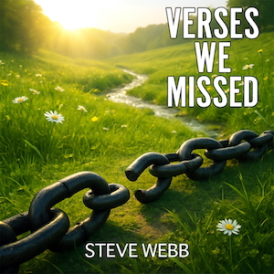 No Condemnation — broken chain in a meadow, symbolizing freedom in Christ (Romans 8:1)